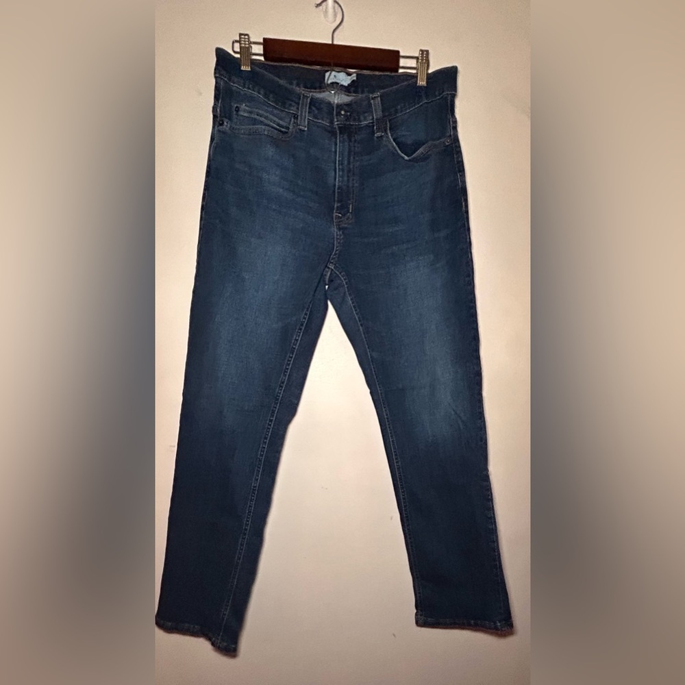 True Craft Men's Dark Blue Straight Jeans